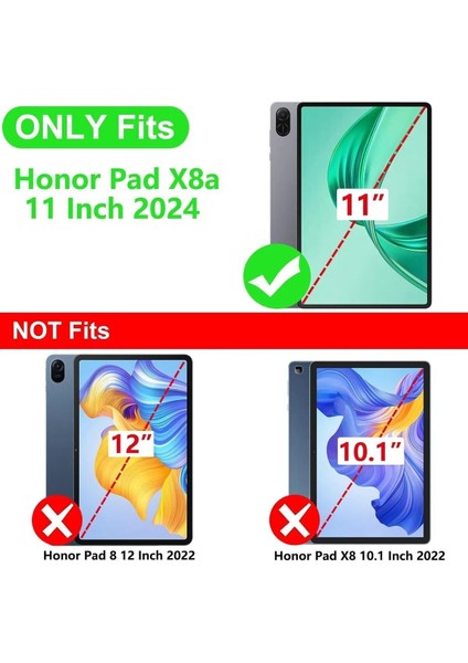 Huawei Honor Pad X8A 11 Inç Uyumlu 360 Dönebilen Standlı Suni Deri Tablet Kılıfı fiyatları