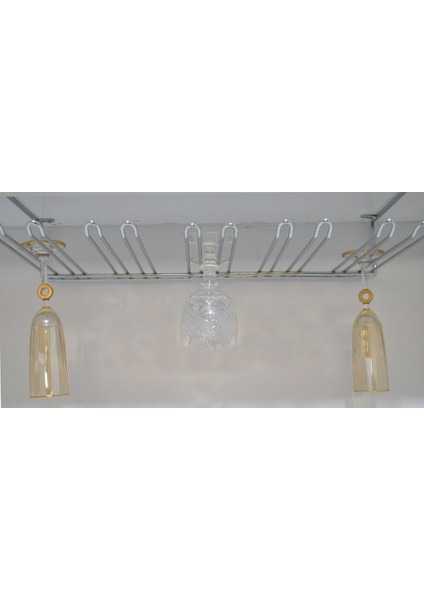 5 Bölmeli Krom Kadeh Askısı Bardaklık, Renkli, Şık ve Kullanışlı Tasarım modelleri