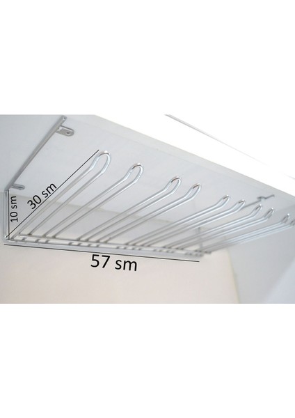 5 Bölmeli Krom Kadeh Askısı Bardaklık, Renkli, Şık ve Kullanışlı Tasarım fırsatları