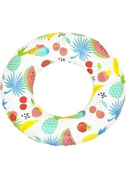 Karışık Renklerde 61 cm Baskılı Simit, Lezzetli ve Şık Tasarım