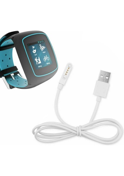 USB 4 Pin Pogo Kablo Akıllı Saat Manyetik Sabitleyici Şarj Kablosu GT88 GT68 KW08 KW18 KW88 KW98