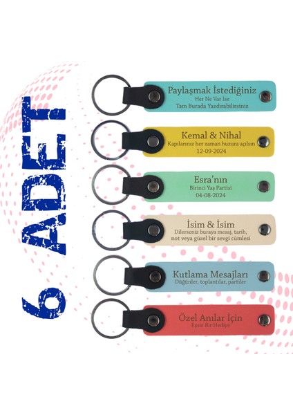 Eczacılar Için Özel Anahtarlık, 6' Lı Takım, Müşterilerinize, Sunabileceğiniz Değerli Hediyelik