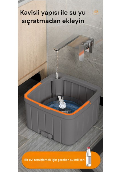 Mikrofiber Temizlik Seti, Su Ayrımı, Kare Başlık, Yedek Bez Hediye