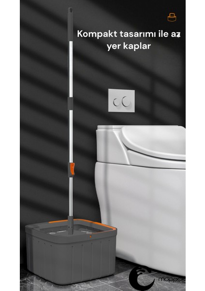 Mikrofiber Temizlik Seti, Su Ayrımı, Kare Başlık, Yedek Bez Hediye