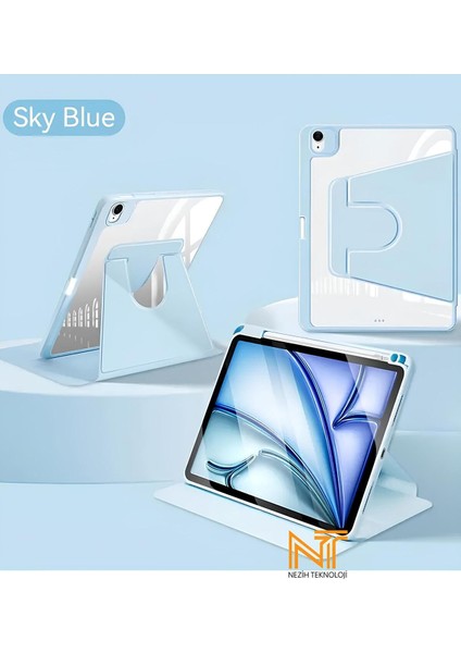 Apple Ipad 10.2 /10.5 (7. 8. 9.nesil) 2020/2021 Uyumlu 360 Dönebilen Kalem Bölmeli Kılıf