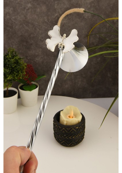 Gümüş Renk Kelebek Figürlü Metal Mum Söndürücü, Şık ve Kullanışlı Tasarım fiyatları