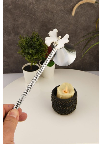 Gümüş Renk Kelebek Figürlü Metal Mum Söndürücü, Şık ve Kullanışlı Tasarım modelleri