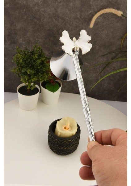 Gümüş Renk Kelebek Figürlü Metal Mum Söndürücü, Şık ve Kullanışlı Tasarım fırsatları