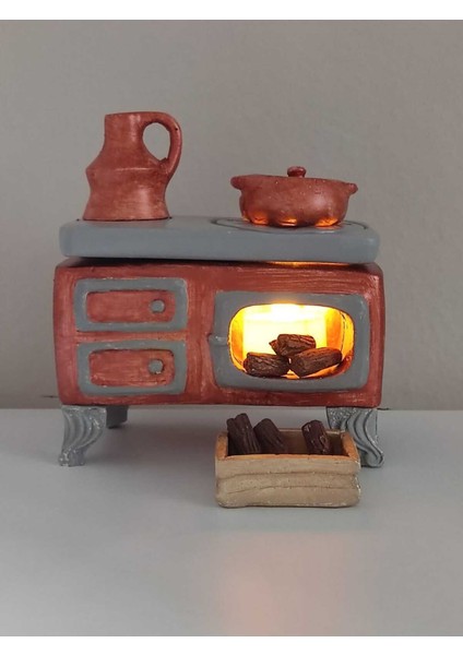 Tealight LED Mum ve Kuzine Soba Mumluk, Dekoratif Obje, Gece Lambası, Hediyelik