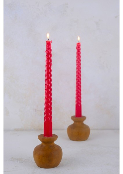 2'li Büyük Nar Desenli Ahşap Şamdan Seti, Şık ve Dekoratif Aydınlatma fiyatları