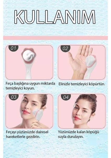 Yumuşak Silikon Yüz Temizleme Fırçası, Peeling ve Cilt Bakımı İçin Renkli Seçenekler