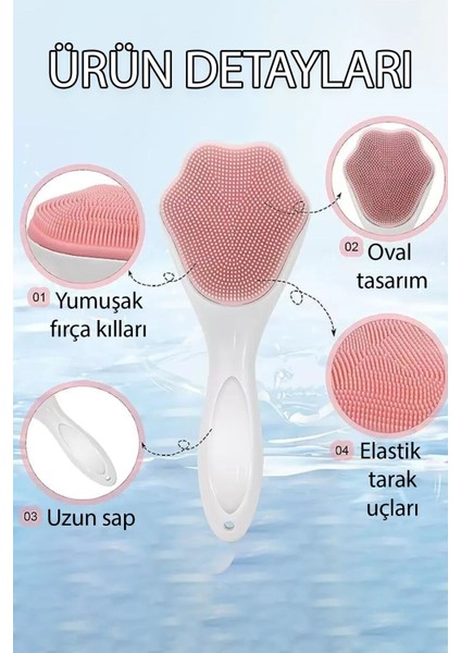 Yumuşak Silikon Yüz Temizleme Fırçası, Peeling ve Cilt Bakımı İçin Renkli Seçenekler