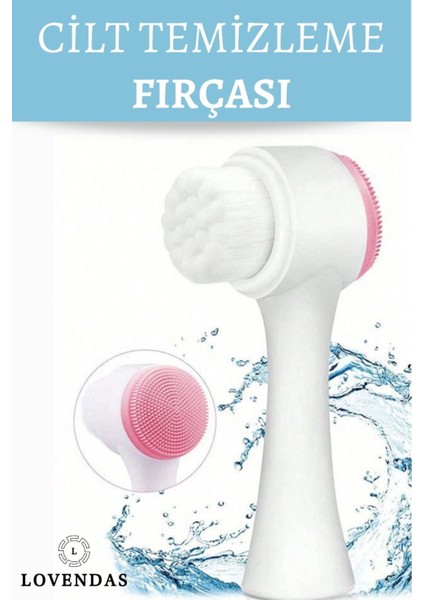 Çift Taraflı Silikon Yüz Temizleme Fırçası, Yumuşak ve Ince Fırça, Bpa Içermeyen