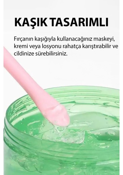 Çift Taraflı Silikon Yüz Temizleme Fırçası, Komedon Temizleyici