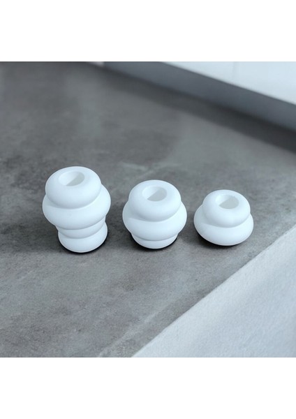 Ekru 3'lü Kat Kat Mum Şamdan Seti, Şık ve Zarif Dekorasyon Ürünü fiyatları