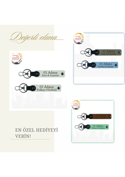 Koyu Kahve-Bordo, Size Özel Tasarım Adana Esintisi Özel Hediye Anlamlı Bir Hatıra Sunan Anahtarlık fiyatları