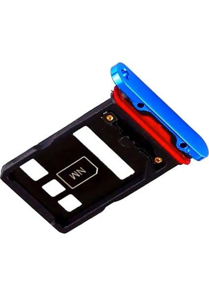 Honor Uyumlu P30 Pro Sim Kart Yuvası Sim Kart Çekmecesi Mavi Renk Ilanı