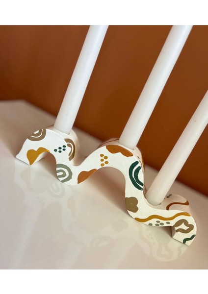 Renkli Bohem Desenli Şamdan Mumluk ile Şıklığı Yakalayın fiyatları