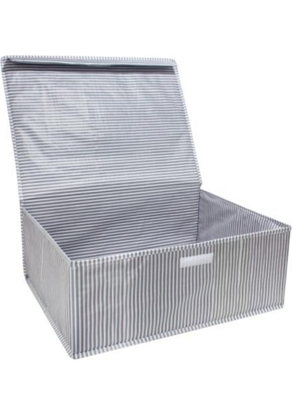 3'lü Çok Amaçlı Kapaklı Saklama Kutusu, 50X40X19, Gri fiyatları