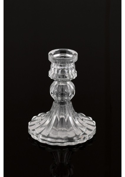 Şeffaf Küçük Dekoratif Cam Şamdan, Kristal Görünümlü Mumluk fırsatları