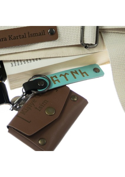 Kırmızı-Yeşil, Motorculara Özel, Isim Plaka ve 0 Rh (+) Kan Grubu Yazılı 2'li Anahtarlık Set