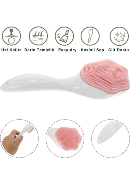 Yumuşak Silikon Yüz Temizleme Peeling Masaj Aleti, Cilt Dostu Fırça
