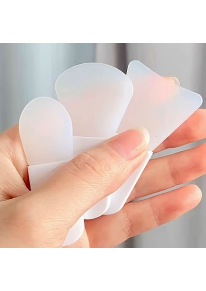 4'lü Mini Silikon Maske Sürme Spatulası Beyaz Set, Pratik ve Temiz Kullanım
