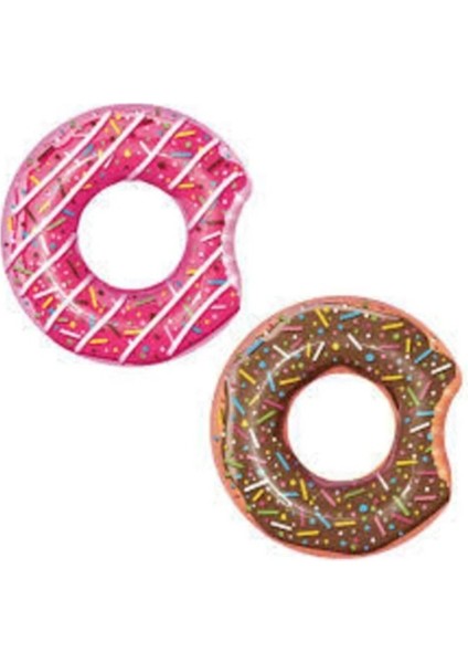 Pembe Donut Desenli 55 cm Deniz Havuz Simit Keyfi fiyatları
