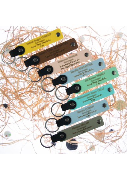 Şirket Çalışanlarına Bozkurt ve Ayyıldız Hediye – Isme Özel 2’li Anahtarlık Takım, Açık Kahve-Mavi indirimleri