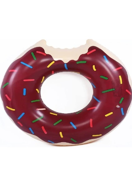 Renkli Donut Desenli 55 cm Deniz Temalı Simit Çocuk Havuzu