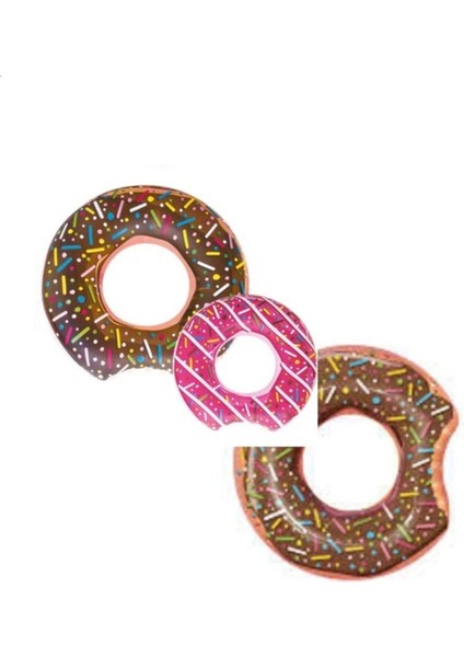 Renkli Donut Desenli 55 cm Deniz Temalı Simit Çocuk Havuzu modelleri