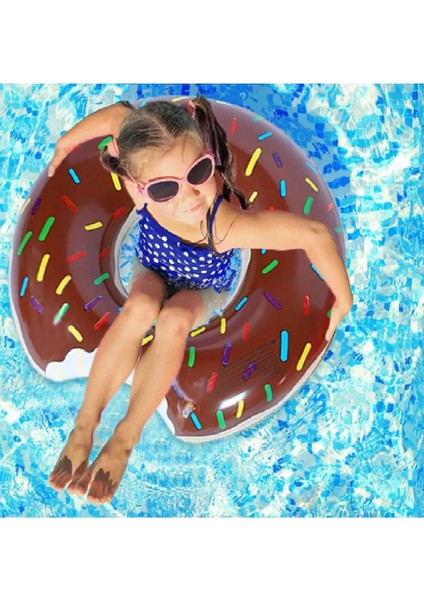 Renkli Donut Desenli 55 cm Deniz Temalı Simit Çocuk Havuzu fırsatları