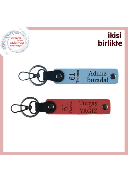 Yıllar Sonra Ziyaret Edilecek Memlekete, 61 Trabzon Yazılı Anahtarlık Takımı, Gök Mavi-Nar Çiçeği