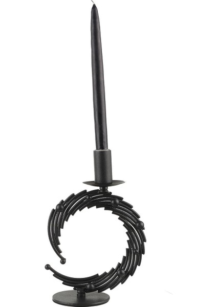 Şık Siyah Mumluk, Dekoratif ve Modern Tasarım, Ev ve Ofis Için Ideal modelleri