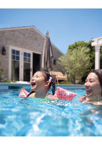 Çiçek Desenli Çocuk Kolluğu, 3-6 Yaş, Havuz ve Deniz Için, 23X15 cm modelleri