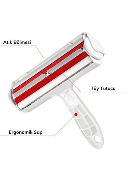 Pratik Tüy ve Kıl Toplama Seti, Eldiven ve Rulo ile Kolay Temizlik Sağlar modelleri