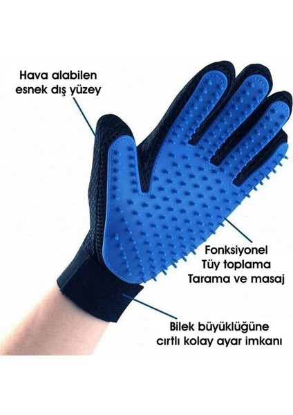 Yumuşak ve Etkili Tüy Toplama Eldiveni, Evcil Hayvanlar Için Konforlu Kullanım