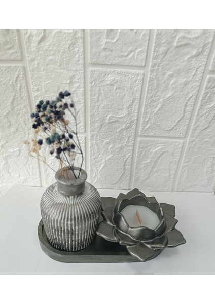 Şık Siyah ve Beyaz Dekoratif 3'lü Mum Seti, Ev ve Ofis Dekorasyonu Için Ürün fiyatları