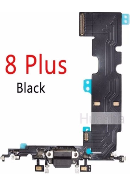 iPhone 8 Plus Şarj ve Kulaklık Soket Flex Flex Şarj Soketi Giriş Yeri Siyah Renk