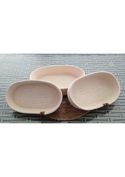 Oval Hasır Sepet, Banyo ve Ev Dekoru, Krem Renk, Jüt Kordon, Halat, Ip Örgü, Düzenleyici fiyatları