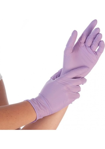 Pudrasız Lila Nitril Eldiven Medium Haspet 100LÜ fiyatları