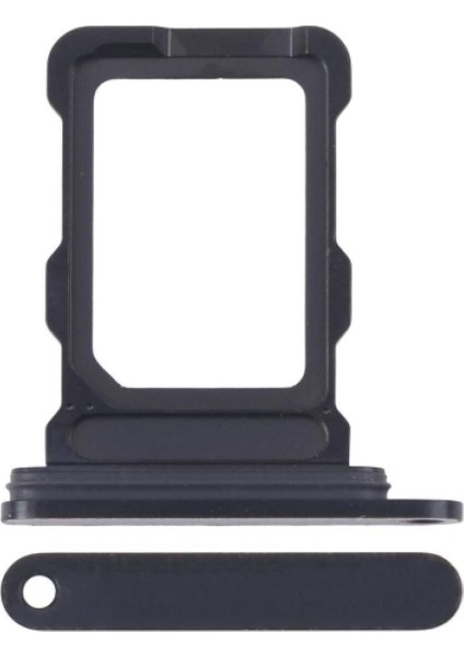 iPhone 16 Pro Max Sim Çekmecesi Çift Sim Için Sim Kart Yuvası (Siyah Titanyum Renk)