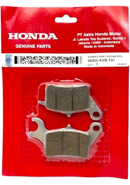 Ön Fren Balatası Orjinal 06455-KVB-T01 Honda Dio 110 Activa 125 2023