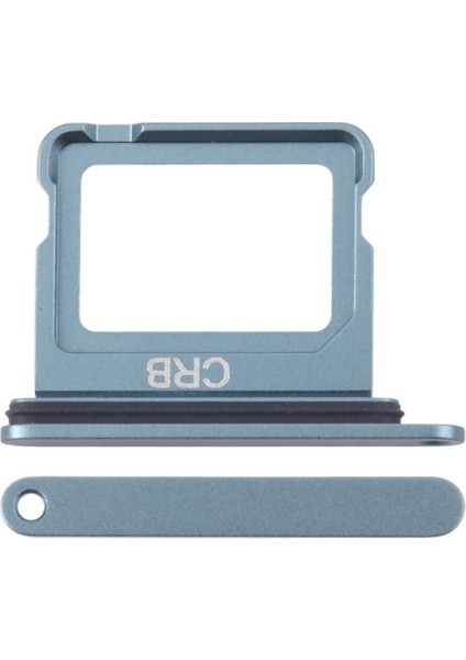 iPhone 16 Sim Çekmecesi Tek Simli Modeller Için Sim Kart Yuvası (Lacirttaş Renk)