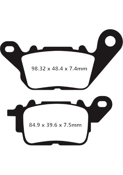 Ön Fren Balatası SFA694 Yamaha Nmax 125 155 Delight 125 2017-2021 Tricity 300