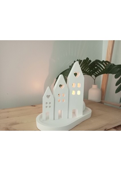 Beyaz Iskandinav Tarzı Dekoratif Ev Mumluğu Öğretmenler Günü Hediyesi modelleri