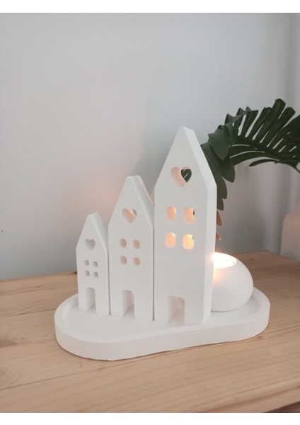 Beyaz Iskandinav Tarzı Dekoratif Ev Mumluğu Öğretmenler Günü Hediyesi indirimleri