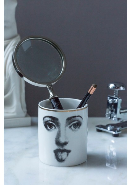 Siyah Beyaz ve Mor Pembe Mumluk Takımı, Şık ve Modern Dekorasyon Aksesuarı