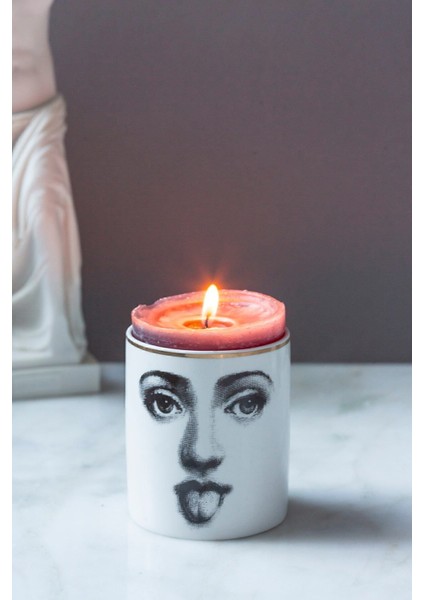 Siyah Beyaz ve Mor Pembe Mumluk Takımı, Şık ve Modern Dekorasyon Aksesuarı fiyatları