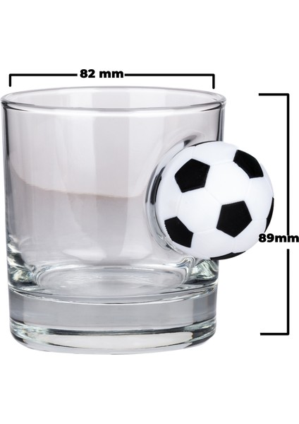 Futbol Toplu Özel Viski Bardağı 300CC modelleri